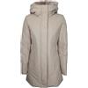 WOOLRICH Boulder Parka in Ramar Cappuccio In Pelliccia Sintetica Beige