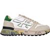 PREMIATA scarpe da uomo sneaker tessuto camoscio pelle MICK_6167G bianco