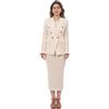 MARYLEY Tailleur Donna Maryley Completo Giacca e Gonna 23EB139/M03 23EB701/03 Burro