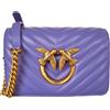 PINKO mini love click chevron borsa a tracolla 100067 A0GK W25Q viola pervinca