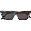 SAINT LAURENT SL 276 53 008 MICA SOLE SUNGLASSES BLACK GREY OCCHIALI