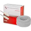 LINK LK6A100 - Matassa Cavo di rete categoria 6A U/UTP LK6A100 (100 metri, grigio) - Conduttori in rame AWG24 - Guaina LSZH a bassa emissione di fumo - Connettori RJ45 su entrambi i lati