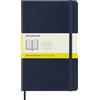 Moleskine Classic Notebook, Taccuino a Quadretti, Copertina Morbida e Chiusura Elastica, Formato Large 13 x 21 cm, Colore Blu Zaffiro, 192 Pagine