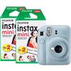 instax Fujifilm Instax Mini 12 - Fotocamera istantanea con confezione da 40 pellicole, colore: Blu pastello