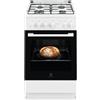 Electrolux LKK500000W Cucina Gas 4 Fornelli 1 Elettrico da 50 cm Bianco