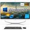 Simpletek PC ALL IN ONE AIO 24" TOUCHSCREEN i3 WINDOWS 10 8GB 120GB FISSO WEBCAM 2K