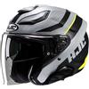 Hjc Casco Moto Jet Hjc F31 NABY MC3HSF Grigio Opaco Nero