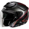 Hjc Casco Moto Jet Hjc F31 LUDI MC1SF Nero Opaco Rosso