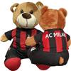Generico Peluche Orso Milan Calcio Orsetto Ufficiale MILAN 16 cm o 23 Cm Pupazzo Orso Personalizzabile con Il Tuo Nome PS 10931-10901-PER-FC
