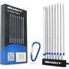 HASKYY Set di bit Torx da 1/4 lungo 150 mm T8 - T40 Torx 8 Pezzi Cacciavite Esagonale Set di Bit Lunghi Magnetico