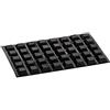 Haggiy 285058SC-Q12 - Confezione da 40 pezzi, lunghezza 12,5 x larghezza 5,8 mm, altezza 12,5 x 12,5 x 5,8 mm, colore: Nero