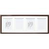 Deknudt Frames S65KQ4-10.0X15.0 - Cornice portafoto in Legno per 4 Foto, con passepartout, 63 x 24,5 x 2,3 cm, Colore: Marrone
