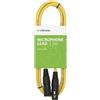 Citronic Cavo Premium XLR maschio a XLR femmina Giallo 1,5 m