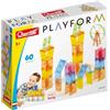 Quercetti Playform Costruzioni Per Bambini 5 Anni + 60 Tessere Colorate Gioco Costruzioni 3d Incasti Stabili Building Blocks Pensiero Creativo Motricità Fine Regalo Bimba 5 Anni Made in Italy