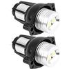 Kuuleyn Angel Eyes LED Light, 2pcs 12W LED Angel Eyes Halo Ring Marker Light per E90 E91 05‑08 Lampade auto