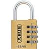 ABUS Serratura a combinazione 165/20 - lucchetto in ottone - con codice numerico regolabile individualmente - serratura valigia - ABUS -Livello di sicurezza 3