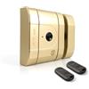 AYR Serratura elettronica invisibile ad alta sicurezza int_LOCK RF 2. Finitura in ottone opaco.