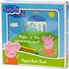 DEQUBE Peppa Pig - Libro da bagno Peppa Pig con 10 illustrazioni diverse - Giocattoli da bagno e piscina, 12 mesi (DeQube 919D00050)