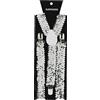 Folat 65687 Bretelle con paillettes argento