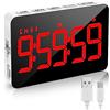 XREXS Timer Cucina Ricaricabile 5'' LED Rosso Magnetico