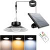 A.bigwhale Lampada a sospensione solare per esterni, lampade solari per esterni e interni, lampada solare a sospensione IP65 impermeabile a 3 temperature di colore con telecomando per giardino/balcone/patio