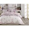 GLHOME Idee per la casa GLHOME Copripiumino Matrimoniale in Morbido Cotone con Stampe Moderne - Parure Copri Piumino 100% Made in Italy - Parure Copri Piumone Sacco e 2 Federe con Stampa - Dafne