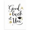 Piccadilly Greetings Regal Publishing Biglietto di buona fortuna classico Good luck at Universtiy - 20,3 x 15,2 cm
