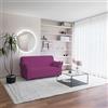 Italian Bed Linen COPRIDIVANO BIELASTICO PIU BELLO Fucsia 2 Posti