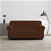 Italian Bed Linen COPRIDIVANO BIELASTICO PIU BELLO Marrone 2 Posti