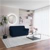 Italian Bed Linen COPRIDIVANO BIELASTICO PIU BELLO Blu Scuro 2 Posti