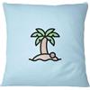 Bona Basics, Fodera decorativa per cuscino decorativa, decorazione per la casa, per divano, caffetteria, Dimensioni: 45X45 cm, colore: azzurro