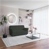 Italian Bed Linen COPRIDIVANO BIELASTICO PIU BELLO Grigio Scuro 2 Posti
