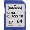 Intenso Scheda di memoria SDXC da 64 GB, Classe 10