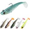 Pwsap Esche Artificiali da Pesca 6Pcs Cucchiaini da Pesca Colorato Trout Spoon Set, Cucchiai da Trota per Trota, Seppie, Spigola, Luccio con Gancio Singolo Coda Attrezzatura Da Pesca Esca