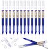OFFCUP Penne Gel, 12Pcs Penna a Sfera, 0.5MM Penna Roller a Inchiostro Liscio ad Asciugatura Rapida Punta Fine Penne a Inchiostro Liquido Liscio Forniture di Cancelleria per Scuola Ufficio (Blu)