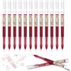 OFFCUP Penne Gel, 12Pcs Penna a Sfera, 0.5MM Penna Roller a Inchiostro Liscio ad Asciugatura Rapida Punta Fine Penne a Inchiostro Liquido Liscio Forniture di Cancelleria per Scuola Ufficio (Rosso)