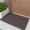 Fowooyeen Zerbino Ingresso, Silicone Tappeti Lavabili per Esterni, Tappetino Entrata Casa Asciugapassi Antiscivolo per Interni ed Esterni, Casa e Ufficio - Antipioggia, 43x76 cm in Marrone