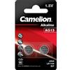 Camelion 12050213 cellule senza mercurio Bottone alcaline AG13/LR44/357, 1,5 V, 2 pezzi)