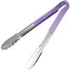 Hygiplas Vogue Colour Coded Serving Tong Purple 300mm - [HC852]