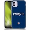 Head Case Designs Licenza Ufficiale NFL Semplice New England Patriots Logo Custodia Cover in Morbido Gel Compatibile con Apple iPhone 11