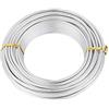 BB Beadthoven Beadthoven - Filo di alluminio per lavori artigianali, 6 gauge (4 mm), flessibile e pieghevole, 1,5 m, per gioielli e confezioni, motivo floreale, colore: argento