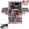MKNZOME Set Palette 132 Colori per Makeup Cosmetici Professionali, Palette di Ombretti, Set Completo di Cosmetici Include Rossetto Correttore Ombretti lucidalabbra Fard Cipria Fondotinta con Specchio