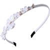 IYOU Sottile Strass Fascia Cristallo Bianco Capelli Bande Festa Compleanno Capelli Accessori per Donne
