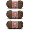 Red Heart Soft Toast - Gomitolo di filato per lavori a maglia, 3 confezioni da 141 g, acrilico, 4 medio (pettinato) - 256 metri - per maglia/uncinetto
