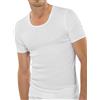 Schiesser Jacke 1/2 Canottiera, Bianco (Weiß (100-weiss), L Uomo