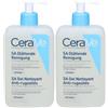 Cerave (L'Oreal Italia SpA) CeraVe SA Detergente Levigante Set da 2 2x473 ml Sapone liquido