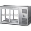Forcar Vetrina refrigerata da banco snack Modello G-HAV91 Vetro dritto e portine scorrevoli da entrambi i lati