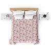 CosìCasa - Trapuntino una Piazza e Mezza 210X250 cm | Copriletto Una Piazza e Mezzo Primaverile/Autunnale | Trapunta Primaverile Leggera (80 gr/mq) | Trapunte Rose Rosa