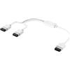 CORSAIR iCUE LINK Y-Cavo - 600mm Dritto - Bianco