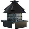 Zinco Group Aspiratore Elettrico Per Camini modello Universale Art.10.E in lamiera preverniciata testa di moro Completo di centralina di comando, per canne fumarie quadrate 32/42 cm